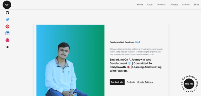Next js portfolio